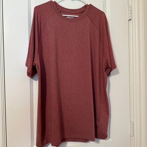 🆕 🔥 Glacier Performance Heather Red XXL Stretch Active Tee – NWOT